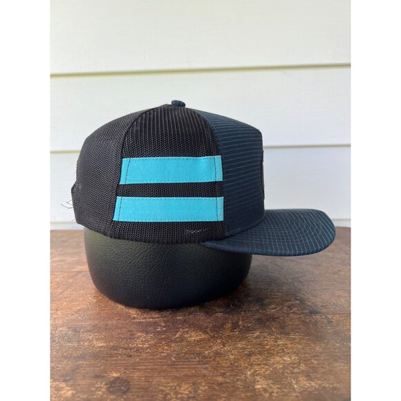 Hurley Mens Adjustable Mesh Snapback Hat With Striped Front Panel & Logo Patch W - Picture 4 of 6